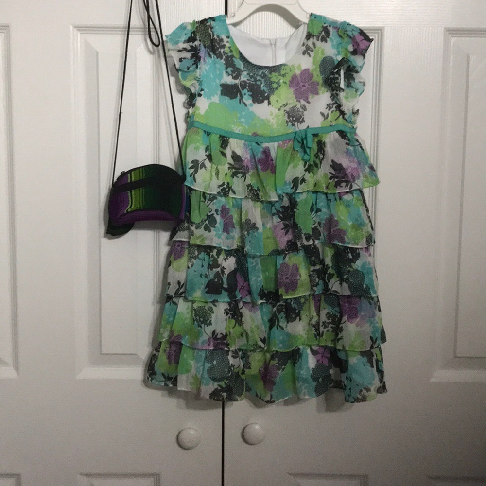 DKNY dress with ruffles.